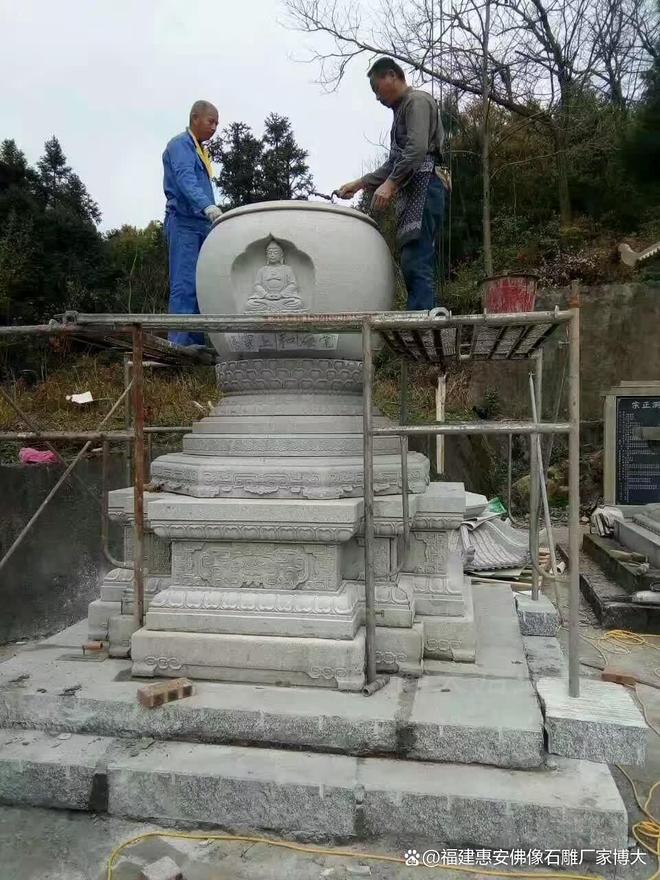 在风水布局中的作用瓦力棋牌石雕佛塔(图4)